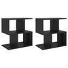 vidaXL Noćni ormarići 2 kom crni 50 x 30 x 51,5 cm konstruirano drvo