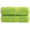 vidaXL Premium ručnici za pranje SOLUND 2 kom. zelene boje jabuke 30x30 cm 600 g/m&sup2;