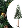 vidaXL Mr&scaron;avo božićno drvce Zelena 150 cm PVC i čvrsto drvo bora