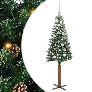 vidaXL Mr&scaron;avo božićno drvce Zelena 150 cm PVC i čvrsto drvo bora