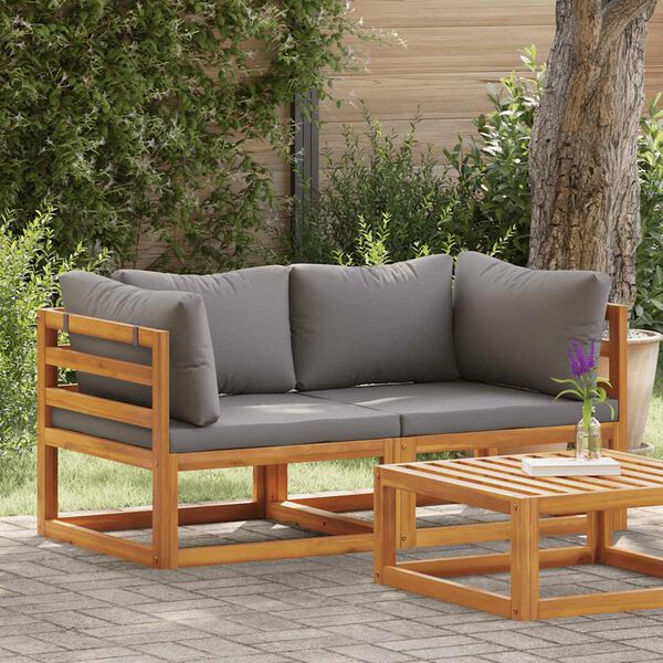 vidaXL Modularne kutne sofe s jastucima 2 kom tamnosive