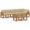 vidaXL Set vanjskih sofa 8 kom. Prirodna i bež Poliester
