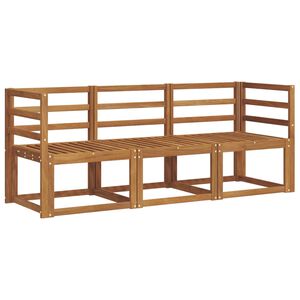 vidaXL Set vanjskih sofa 3 pcs Prirodna