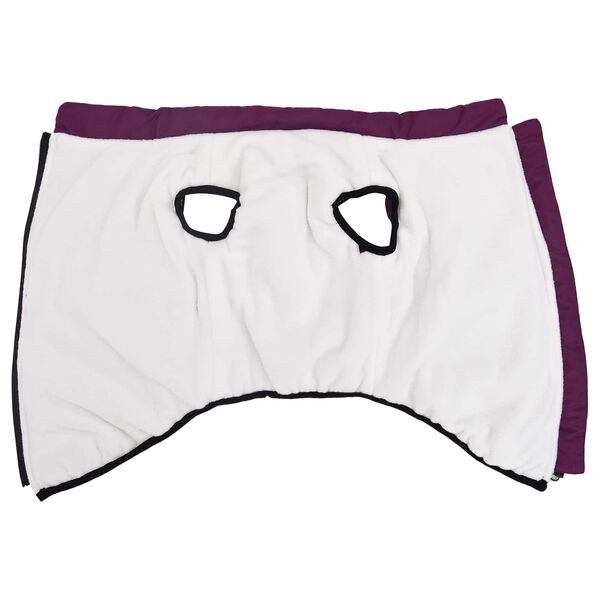 vidaXL Kaput za pse Ljubičasta L48 Flis i Poliester