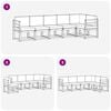 vidaXL Set vanjskih sofa s jastukom 6 pcs Prirodna i svijetlo siva