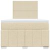 vidaXL Krevet box spring s madracem krem 120 x 190 cm od tkanine