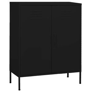 vidaXL Ormarić za pohranu crni 80 x 35 x 101,5 cm čelični