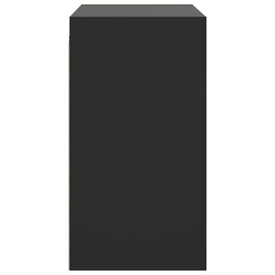 vidaXL Zidni ormarić sa staklenim vratima crni 68 x 37 x 68,5 cm