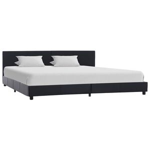 vidaXL Okvir za krevet od umjetne kože crni 180 x 200 cm