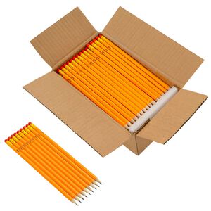 vidaXL HB Olovke &Oslash; 0,7 x 18,5 cm Žuta Čvrsta drvo topole