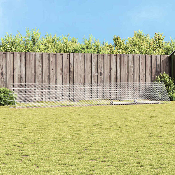 vidaXL Kavez za piliće Srebrno 650 x 100 x 85 cm Cinkani čelik