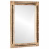 vidaXL Ogledalo Zidne s ogledalom Smeđa i crna 70 x 50 x 3 cm Stakl