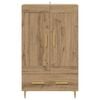 vidaXL Highboard Umjetnički hrast 69,5 x 31 x 115 cm Konstruirano drvo