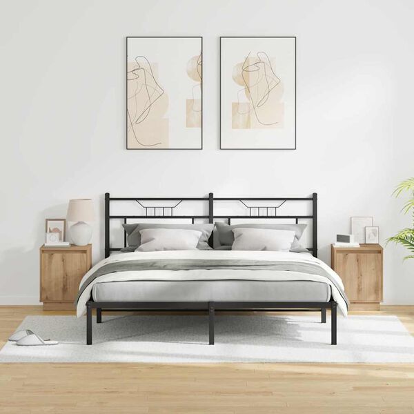 vidaXL Noćni ormar 2 pcs Umjetnički hrast 39 x 34,5 x 50 cm