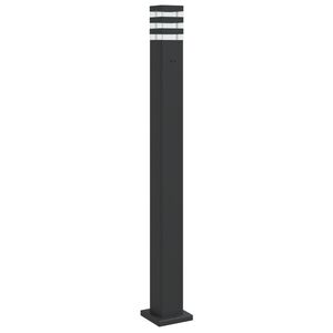 vidaXL Vanjska podna svjetiljka s utičnicom crna 110 cm aluminijska