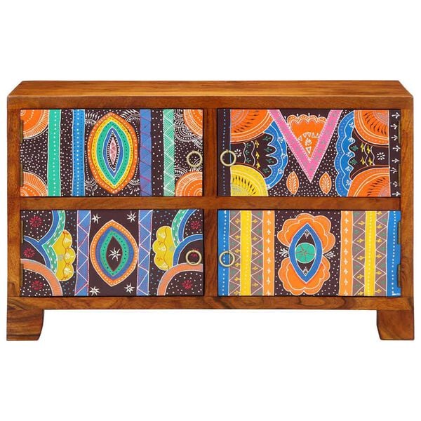 vidaXL Ormar za cipele Smeđa 90 x 35 x 55 cm Čvrsto drvo akacije