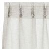 vidaXL Voile zavjesa sa zavjesama 2 pcs Krema 140 x 140 cm Poliester