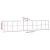 vidaXL Povišena vrtna gredica od pocinčanog čelika 367x140x68 cm sivi