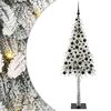 vidaXL Božićno drvce s 300 LED svjetlima Bijelo 180 cm PE i čelik