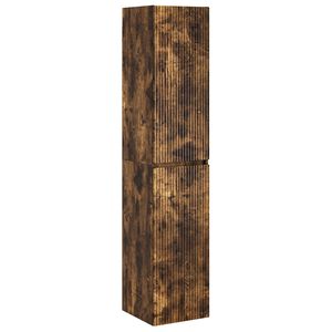 vidaXL Ormar za Kupaonicu na Zidu Dimljeni hrast 33 x 34,5 x 160 cm