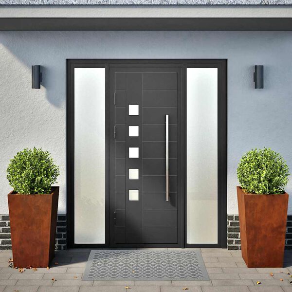 vidaXL Vrtne sadilice 2 kom 45x45x75 cm Pohabani čelik