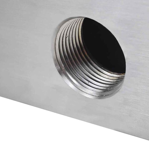 Pravokutna vodopadna fontana za bazen od nehrđajućeg čelika 45 cm