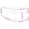 vidaXL Box spring krevet s madracem tamnozeleni 80 x 200 cm bar&scaron;unasti