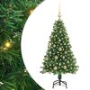 vidaXL Umjetno božićno drvce Zelena 120 cm PVC i Čelik i Plastika