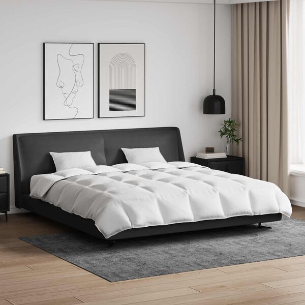 vidaXL Set deka s jastukom 3 pcs Bijelo Perje