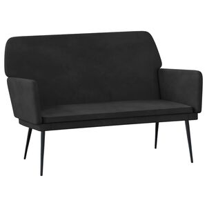 vidaXL Klupa crna 108 x 35 x 41 cm bar&scaron;unasta