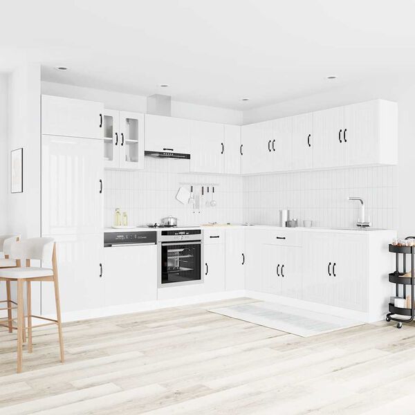 vidaXL 14-dijelni set kuhinjskih ormarića Lucca konstruiranog drva