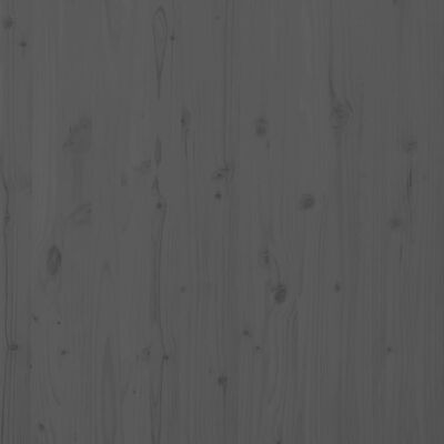 vidaXL Zidno uzglavlje sivo 126x3x91,5 cm od masivne borovine