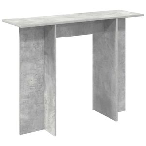 vidaXL Konzolni stol Betonska siva 100 x 30 x 75 cm Konstruirano drvo