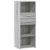 vidaXL Visoka komoda siva boja hrasta 45x42,5x124 cm konstruirano drvo