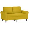 vidaXL 3-dijelni set sofa s jastucima žuti bar&scaron;unasti