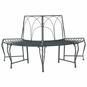 vidaXL Klupa pod drvetom 4-Broj sjedala 160 x 80 x 89 cm Čelik
