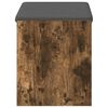 vidaXL Klupa za hodnik s jastukom Dimljeni Hrast 63 x 38 x 45 cm