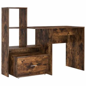 vidaXL Stol Dimljeni hrast Konstruirano drvo 131,5 x 50 x 106,5 cm