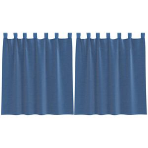 vidaXL Voile zavjese s petljama 2 kom. kraljevsko plave 140x140 cm