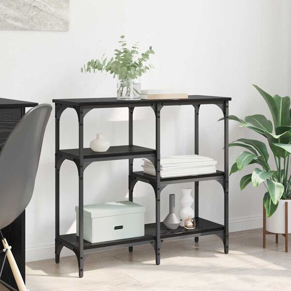 vidaXL Konzolna stolica Crni hrast 80 x 29 x 75 cm Konstruirano drvo