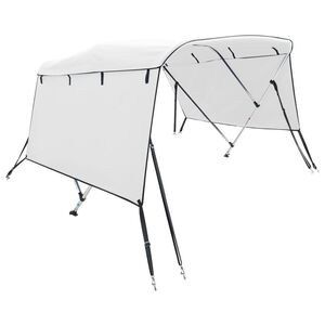 vidaXL Tenda bimini s 3 luka i bočnim stijenkama 183x(185-198)x137 cm