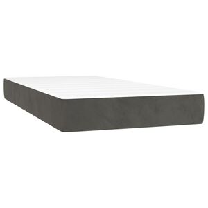 vidaXL Madrac s oprugama srednje tvrdoće tamnosivi 90x200x20 cm bar&scaron;unasti