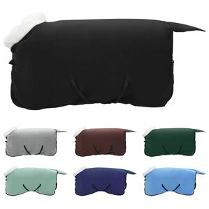 vidaXL Pokrivač za konje Crna 115 cm Polartec