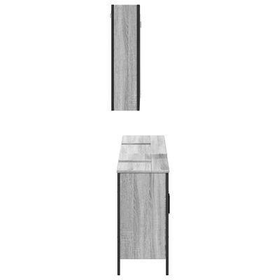 vidaXL 3-dijelni set kupaonskih ormarića boja hrasta sonome drveni