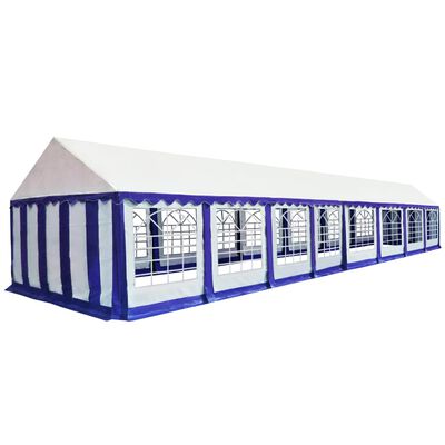 vidaXL Vrtni šator od PVC-a 6 x 16 m plavo-bijeli