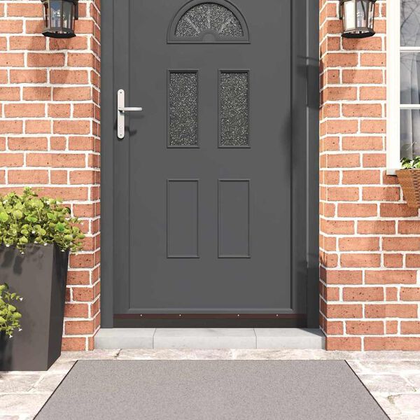 vidaXL Držač četke za vrata 12 pcs Smeđa 100 cm Aluminijski legura