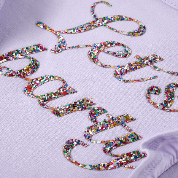 Dječja majica dugih rukava svjetloljubičasta 128