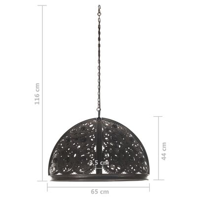 vidaXL Industrijska stropna svjetiljka s dizajnom lančanika 65 cm E27