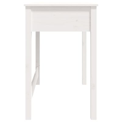 vidaXL Radni stol s ladicama Bijela 100x50x78 cm od masivne borovine