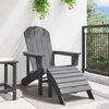 vidaXL Adirondack stolica Svijetlo siva 82 x 74 x 92 cm HDPE